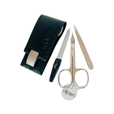 ALPEN Manikúrní sada kožená s magnetickým zavíráním, černá