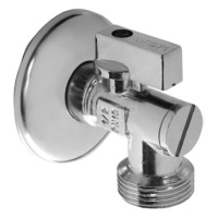 Rohový kulový ventil s filtrem 1/2" x 3/4" - Chrom (5400)  655400