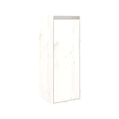 Shumee Nástěnná skříňka - bílá, 30 × 30 × 80 cm, masivní borové dřevo