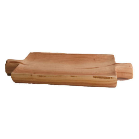 Miska hranatá 2 rukojeti dřevo přírodní 38x19,5cm Dijk