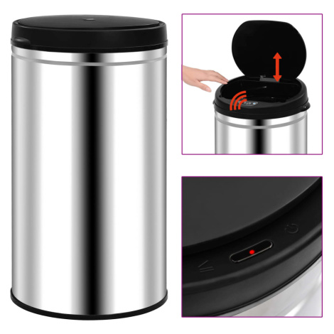 vidaXL Odpadkový koš s automatickým senzorem 60 l nerezová ocel