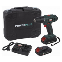 AKU šroubovák / vrtačka POWERPLUS 18V 2,0Ah LI-ION 2BAT