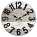 Dřevěné nástěnné hodiny Vintage wood, pr. 34 cm