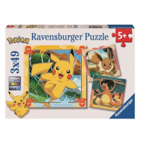 Puzzle Pokémon 3x49 dílků