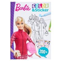 Kniha Barbie (Barbie barvy a samolepky lila fialová)