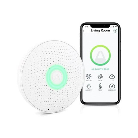 Airthings Wave plus - senzor kvality ovzduší, radonu, vlhkosti, teploty, VOC, CO2 a tlaku