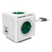 Cubenest Powercube Extended USB PD 20W, A+C, 4x zásuvka, 1,5m, bílá/zelená