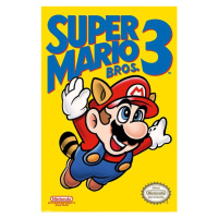 Plakát, Obraz - Super Mario Bros. 3 - NES Cover, (61 x 91.5 cm)
