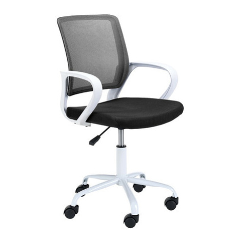 Otočná židle FD-6, bílá/černá Akord