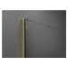 MEXEN/S Kioto Sprchová zástěna WALK-IN 130 x 115 cm, transparent, zlatá 800-130-202-50-00-115