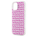 DKNY PC/TPU Repeat Pattern kryt iPhone 15 růžový