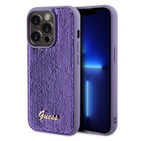 Pouzdro Guess Sequin Script Logo zadní kryt Apple iPhone 15 PRO Purple