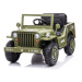 Dětský elektrický vojenský jeep willys SMALL 4x4 světle zelený