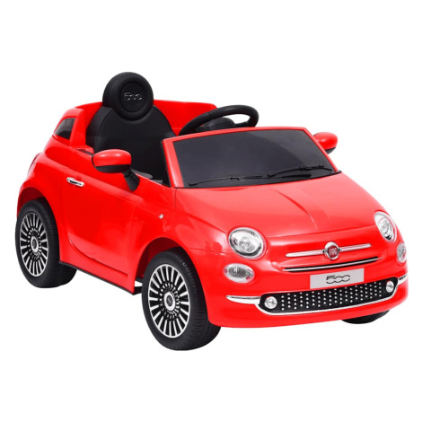 vidaXL Dětské elektrické auto Fiat 500 červené