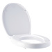 Ridder A0070700 WC sedátko soft close duroplast zvýšené o 5 cm 45 × 37,4 cm