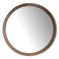 Estila Moderní zrcadlo Vita Naturale s dřevěným rámem kulaté 90cm