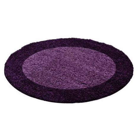 Kusový koberec Life Shaggy 1503 lila kruh FOR LIVING