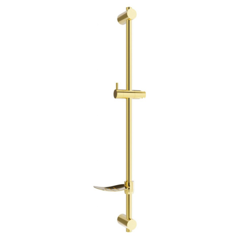MEXEN DF Posuvný držák sprchy s mýdlenkou, 80 cm, zlatá 79382-50