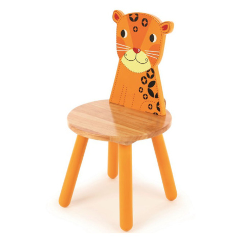 Tidlo dřevěná židle Animal leopard