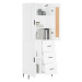 vidaXL Skříň highboard bílá 69,5 x 34 x 180 cm kompozitní dřevo