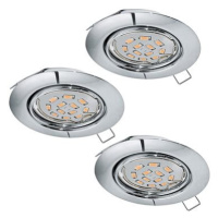 Eglo - SADA 3x LED Podhledové svítidlo 3xGU10-LED/5W/230V