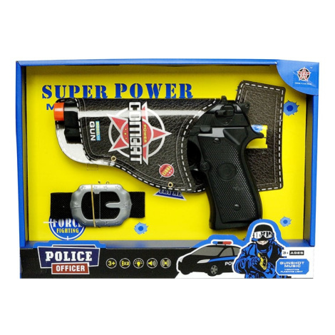 Policejní pistole s páskem MAC TOYS
