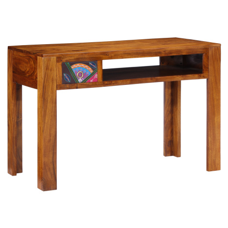 vidaXL Stůl se zásuvkou Hnědá 110 x 50 x 73 cm Masivní akáciové dřevo