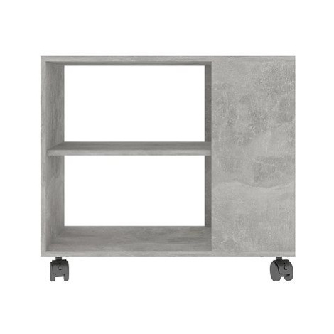 Odkládací stolek betonově šedý 70x35x55 cm dřevotříska SHUMEE