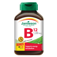 Jamieson Vitamín B12 1200mcg S Post.uvolňov.tbl.80