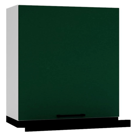 Kuchyňská skříňka Max W60/68 Slim Pl s černou kapucí zelená BAUMAX