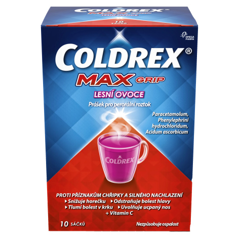 Coldrex MaxGrip Lesní ovoce 10 sáčků