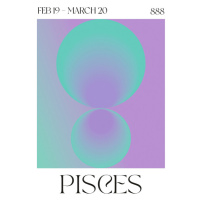 Ilustrace Pisces, Valeria Castillo, 30x40 cm