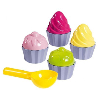 Androni Dortíky pískový set formička muffin 8ks + naběračka v sáčku DS35326686