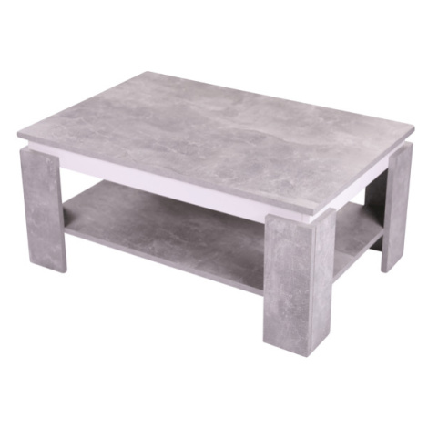 Konferenční stolek TIM II beton/bílá