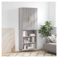 vidaXL Skříň highboard šedá sonoma 69,5 x 34 x 180 cm kompozitní dřevo