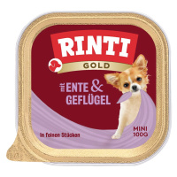 Rinti Gold Mini s jemnými kousky kachny a drůbeže 48 × 100 g