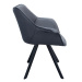 LuxD Designové křeslo/židle Brantley šedé antik﻿ - Skladem