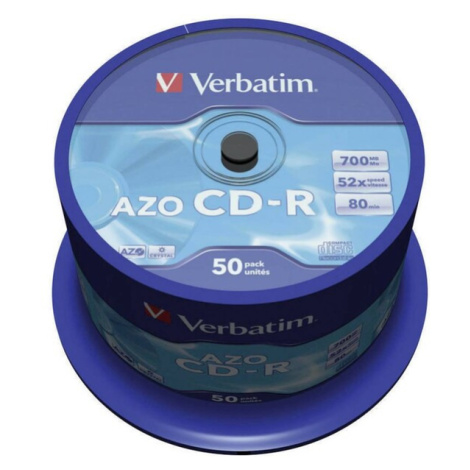 VERBATIM CD-R(50 ks)Spindle/Crystal/DLP/52x/700MB