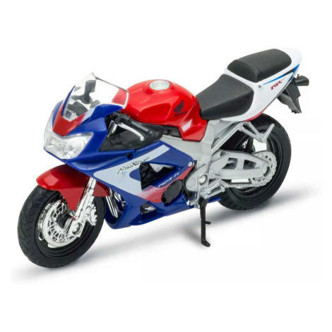 Welly Motocykl Honda CBR900RR Fireblade 1:18 modročervená