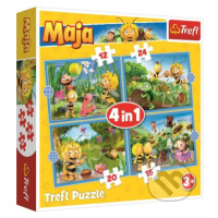 Včelka Mája: Dobrodružství 4v1 - puzzle z kategorie Maxi dílky