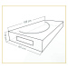 Úložný box-organizér na lůžkoviny a oblečení, světle šedá, 105x50x16 cm Mybesthome
