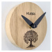 KUBRi 0013C - Miniaturní dubové hodiny se stromem života