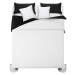 Černo bílý prošívaný přehoz na manželskou postel 200 x 220 cm