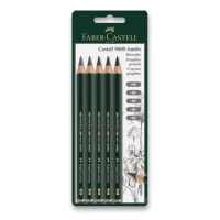 Grafitová tužka Faber-Castell Castell 9000 Jumbo 5 ks Faber-Castell