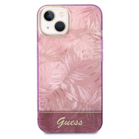 Zadní kryt Guess PC/TPU Jungle pro Apple iPhone 14 Plus, růžová