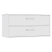 mauser Závěsný samostatný box, 2 zásuvky, šířka 770 mm, čistá bílá
