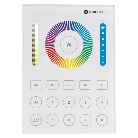 Light Impressions Deko-Light RF-smart, nástěnné ovladání, bílá, 8 zón, Single/CCT/RGB/RGBW/RGB+C