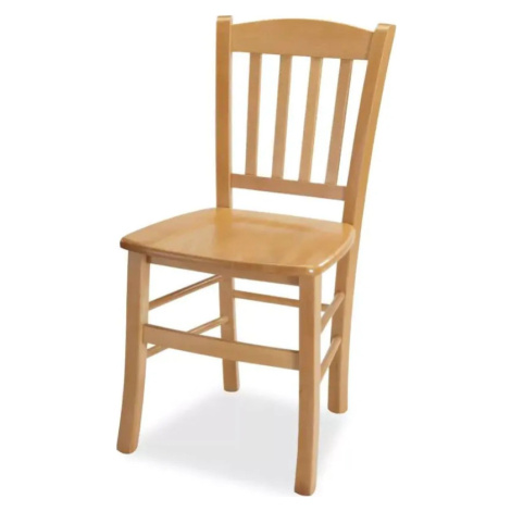 MIKO Dřevěná židle Pamela - masiv Tmavě hnědá