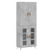 vidaXL Skříň highboard betonově šedá 69,5x34x180 cm kompozitní dřevo