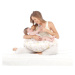 JANÉ - těhotenský polštář pro maminku a dítě Flowers hnědý s květinovým vzorem
